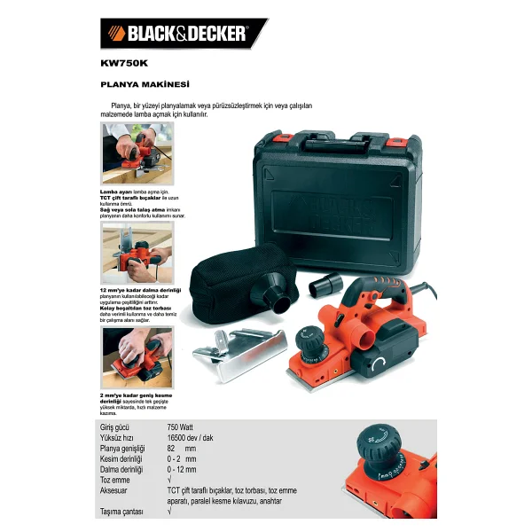 Black+Decker KW750K Planya - Görsel 8