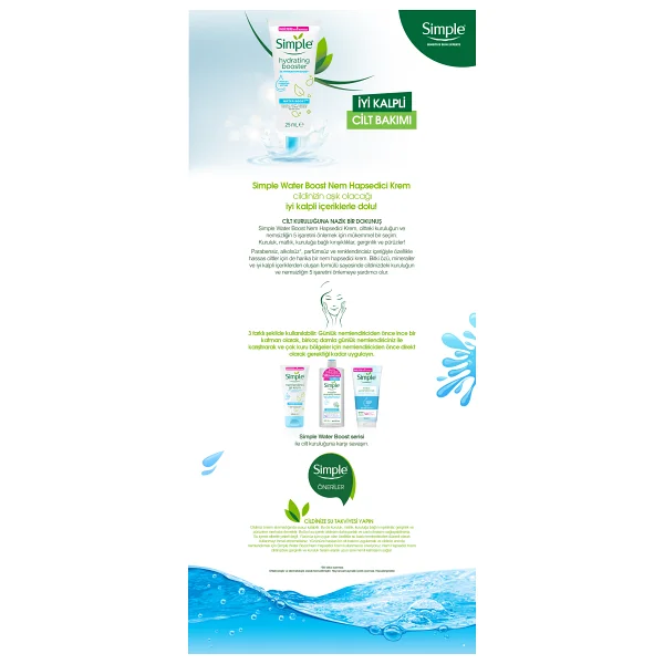 Simple Water Boost Nem Hapsedici Krem 25 ml - Görsel 2