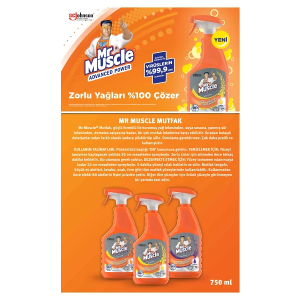 Mr. Muscle Advanced Power 750 ml Mutfak Temizleyici - Görsel 6