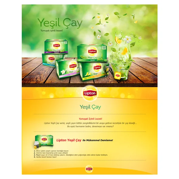 Lipton Limonlu Yeşil Çay 20'li - Görsel 10