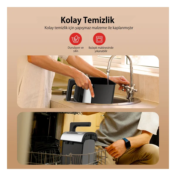 TaoTronics TT-AF011 5 lt Yağsız Fritöz - Görsel 8