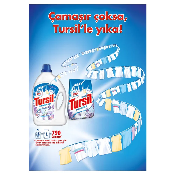 Tursil Matik Toz Çamaşır Deterjanı Color Leylak Bahçesi 1,5 kg - Görsel 2