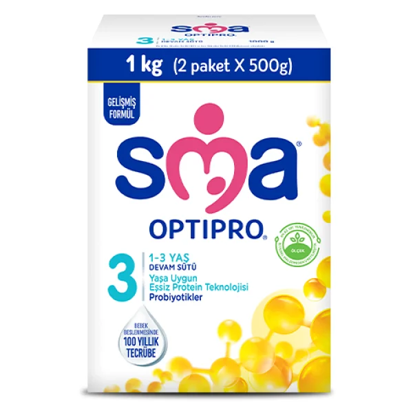 SMA Optipro 3 Probiyotik Devam Sütü 400 gr 2 Adet - Görsel 3