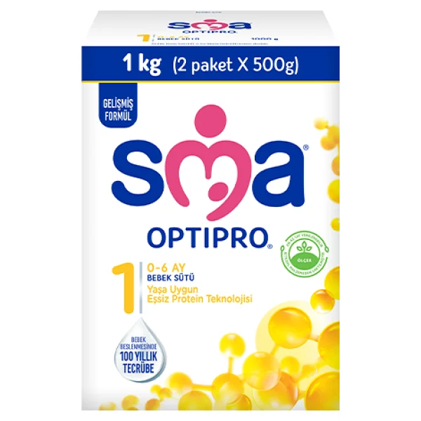 SMA Optipro 1 Probiyotik Bebek Sütü 800 gr 6 Adet - Görsel 2