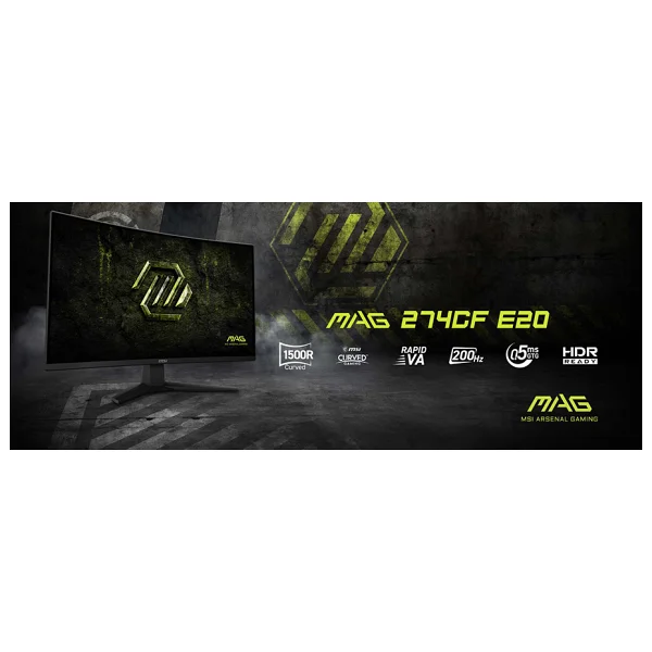 MSI MAG 274CF E20 27" 0.5 ms Full HD Curved 200 Hz Oyuncu Monitörü - Görsel 10