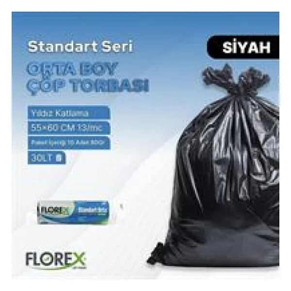 Florex Standart Orta Boy Çöp Poşeti 20'li - Görsel 9