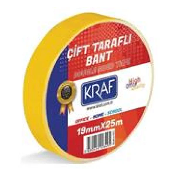 Kraf Çift Taraflı Bant 19MM X 25 Metre - Görsel 3