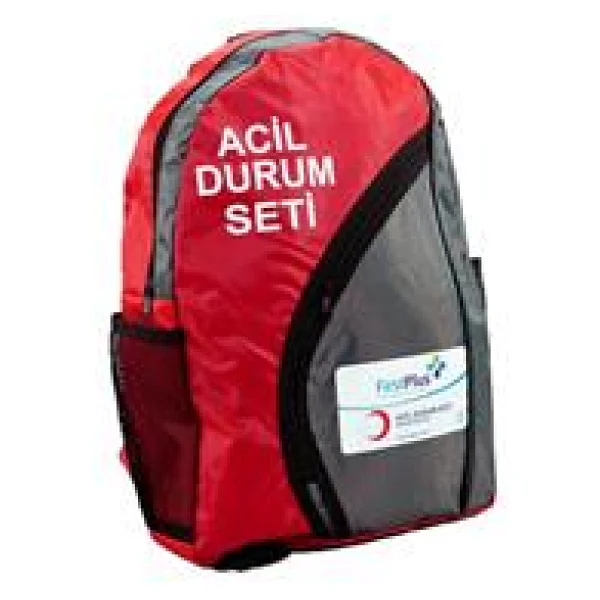 Fp09.102 Deprem Afet Ekstra Acil Durum Seti Siyah - Kırmızı - Görsel 2