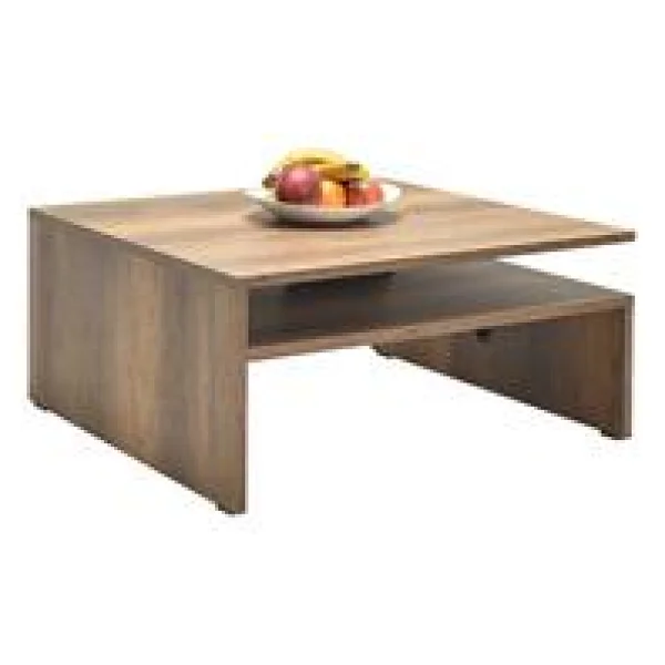Adore Mobilya Kare Orta Sehpa - Koyu Ceviz (oslo Ceviz) 90x42x90 Cm (gxyxd) - Görsel 4