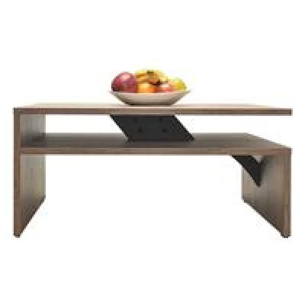Adore Mobilya Kare Orta Sehpa - Koyu Ceviz (oslo Ceviz) 90x42x90 Cm (gxyxd) - Görsel 5