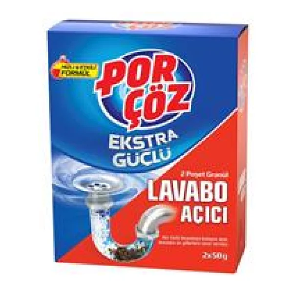 Porçöz Granül Lavabo Açıcı 2x50 gr - Görsel 9