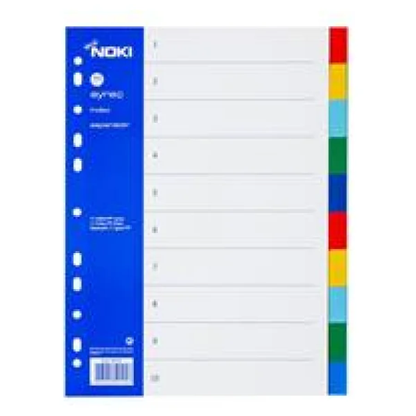 Noki 59125 A4 10 Renk Plastik Seperatör - Görsel 2