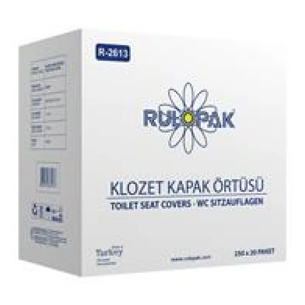Rulopak R-2613 Klozet Kapağı Örtüsü 20x250 Yaprak - Görsel 2