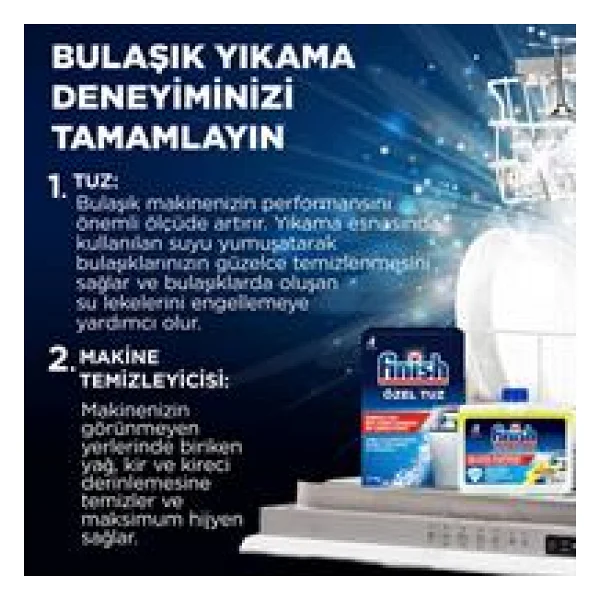 Finish Bulaşık Makinesi Parlatıcı & Kurutucu Sıvı Limon 800 ml - Görsel 8