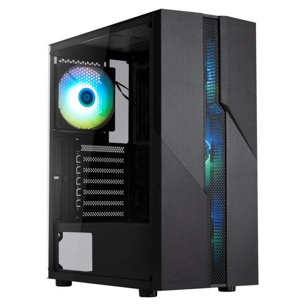 BitFenix C20 650W 80+ Beyaz PSU Tempered Glass FRGB USB 3.0 Mesh ATX Mid Tower Beyaz Kasa - Görsel 3