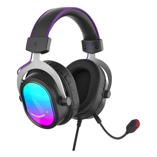 Fifine Ampligame H16 Siyah RGB 7.1 USB Kablolu Kulak Üstü Oyuncu Kulaklığı - Görsel 9