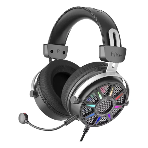 Fifine Ampligame H19 RGB 7.1 USB Kablolu Kulak Üstü Oyuncu Kulaklığı - Görsel 9