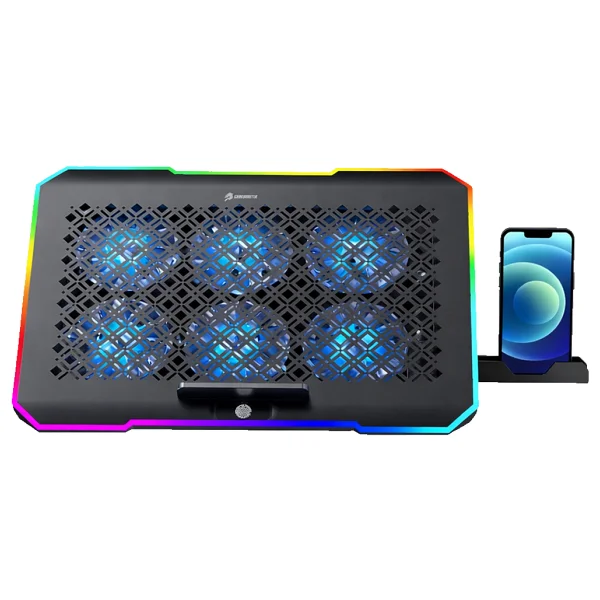 GameBooster GB-NS61 RGB 6 Fanlı 9"-17" Laptop Soğutucu - Görsel 7