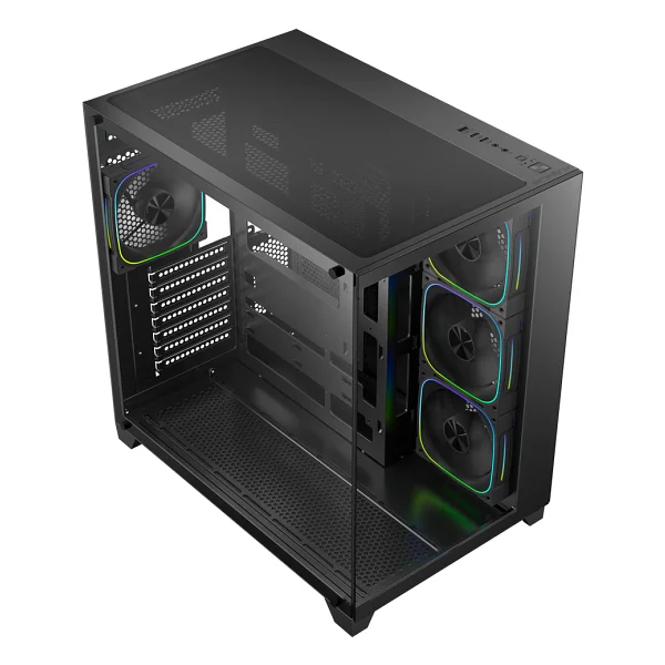 BitFenix COLII 750W 80+ Bronze ATX 3.1 Tempered Glass FRGB Siyah ATX Mid Tower Kasa - Görsel 3