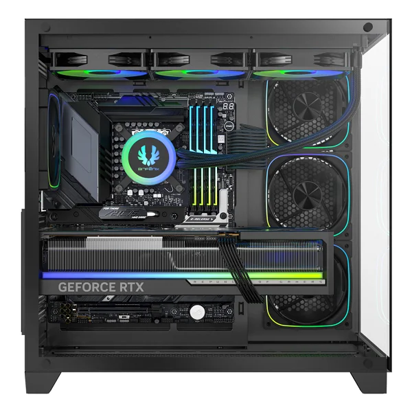 BitFenix COLII 750W 80+ Bronze ATX 3.1 Tempered Glass FRGB Siyah ATX Mid Tower Kasa - Görsel 4