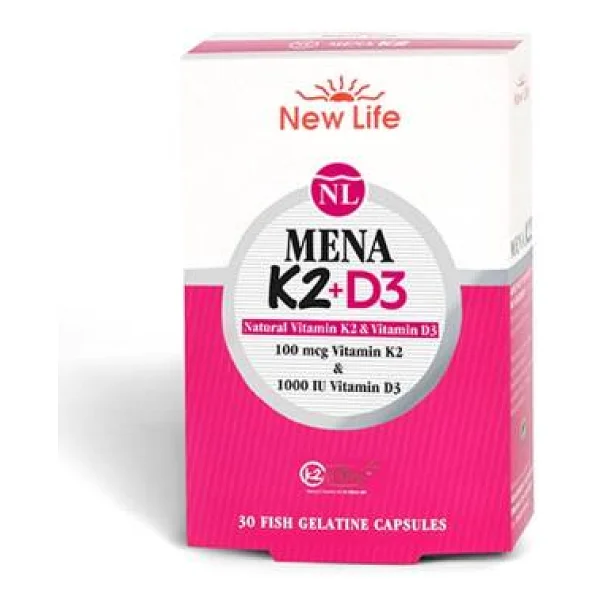 New Life Mena K2+D3 30 Kapsül - Görsel 2