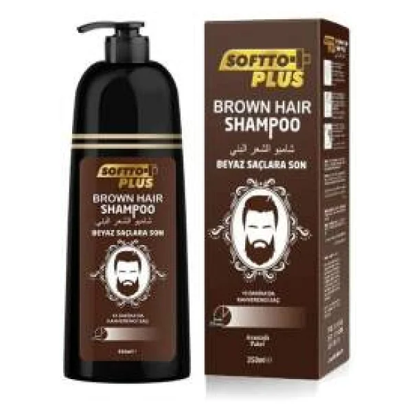 Softto Plus Brown Hair 350 ml Kahverengi Şampuan - Görsel 2