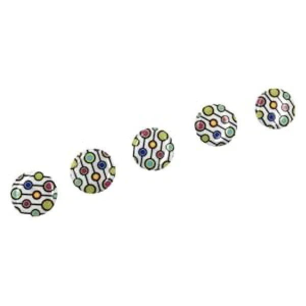 5 Adet 15 Mm Desenli Düğme (MODEL 7) - Görsel 5