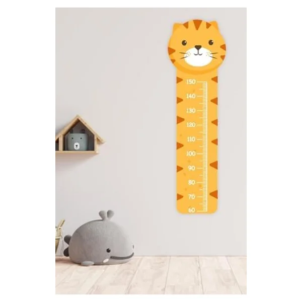 MSticker Sevimli Kaplan Çocuk Bebek Odası Boy Cetveli Sticker 42x135cm - Görsel 5