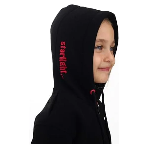 Toontoy Kız Çocuk Nakışlı Hırka Siyah 5 YAŞ - Görsel 10
