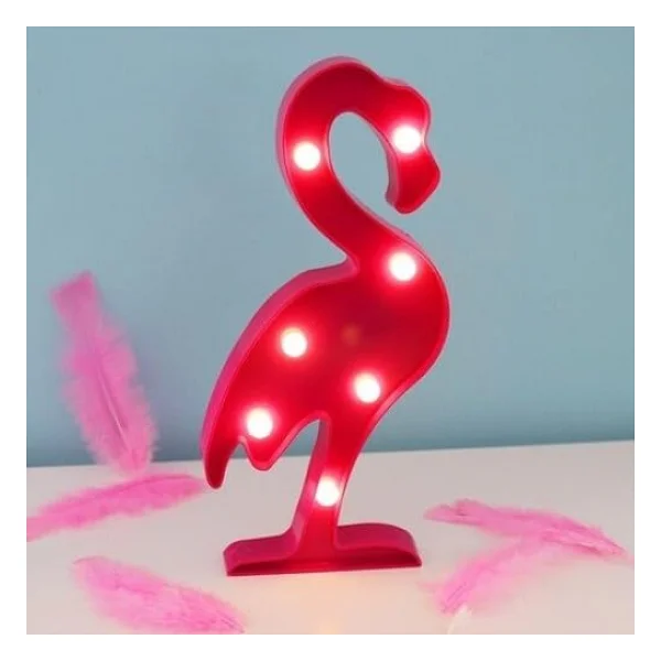 Led Işıklı Flamingo Gece Lambası - Görsel 10
