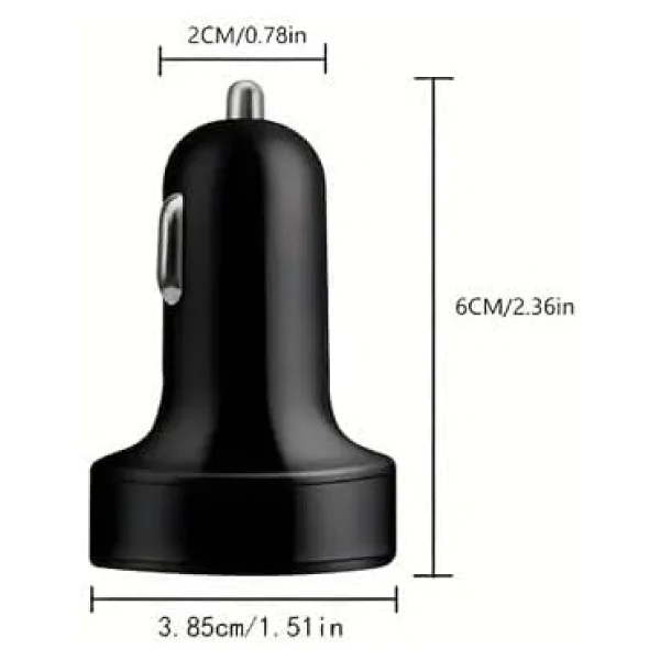 6 Portlu Hızlı Araç Şarj Cihazı - 4 Usb + 2 Type-C Çıkışlı Dijital Göstergeli Oto Şarjı - Görsel 4
