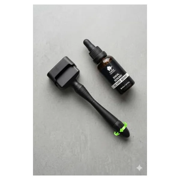 140 Titanyum İğneli Ayarlanabilir İğne Ölçülü (0.25-3.0mm) - Saç Sakal Bakım Yağı Seti Siyah - - Görsel 6