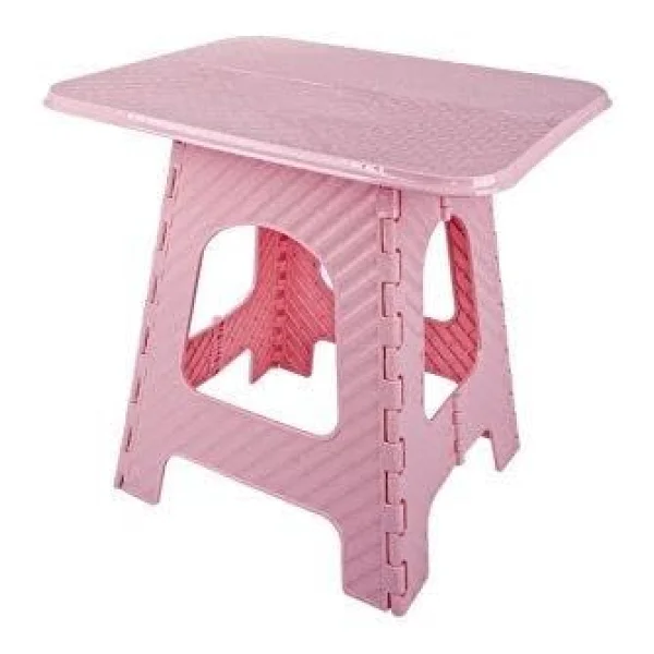 Omnipazar Srl-2007 Plastik Katlanır Sehpa Piknik Oyun Masası No 3 Pembe - Görsel 5