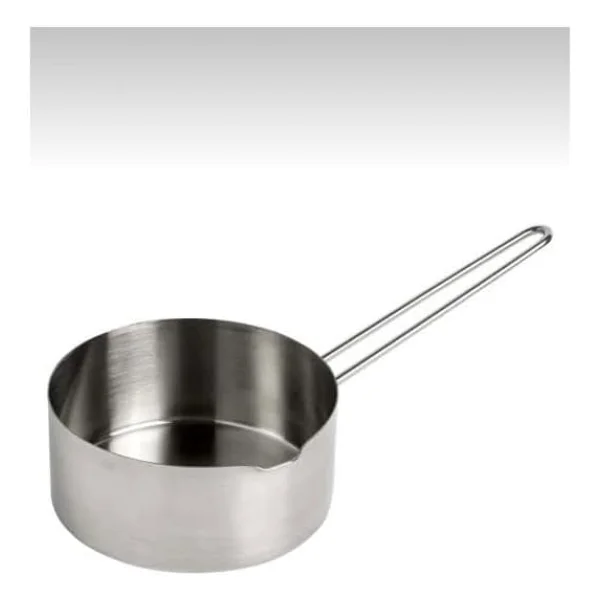 3 Lü Set Paslanmaz Çelik Kaçerola Sütlük ve Sosluk 12-14-16 cm - Görsel 3