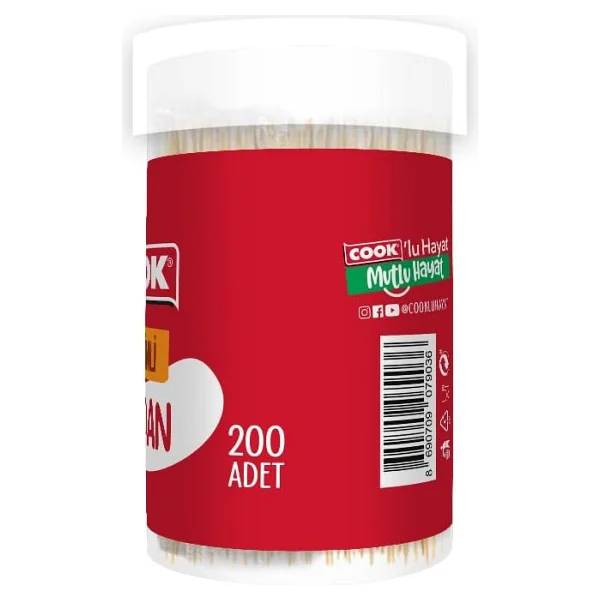 Cook Jelatinli Bambu Kürdan 200'lü - Görsel 2