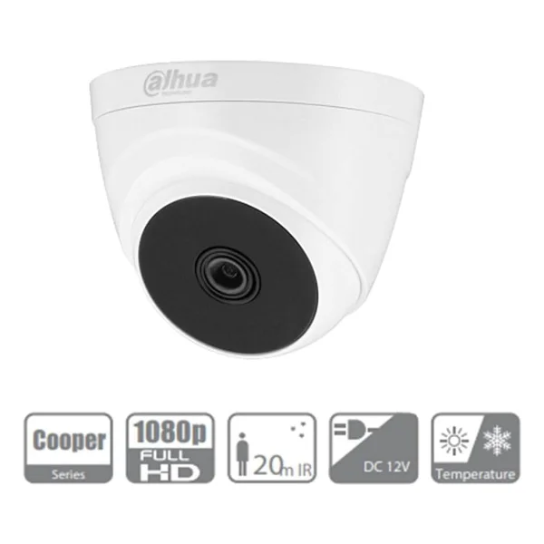 Dahua HAC-T1A21P-A 2 MP 2.8mm Lens Full HD Dome Güvenlik Kamerası - Görsel 2