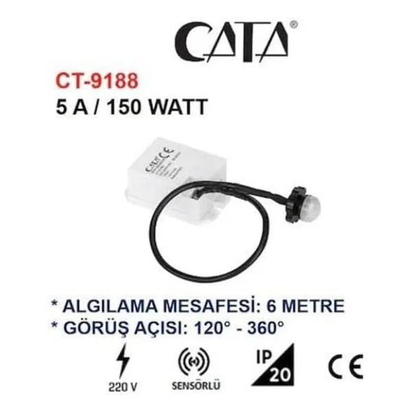 Cata CT-9188 150 W Mini Sensör - Görsel 3