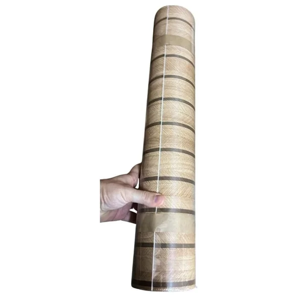 60cm X 280cm 1 Adet Kendinden Yapışkanlı Açık Kahverengi Lambiri Desenli Duvar Paneli Kağıdı Yg005 - Görsel 2