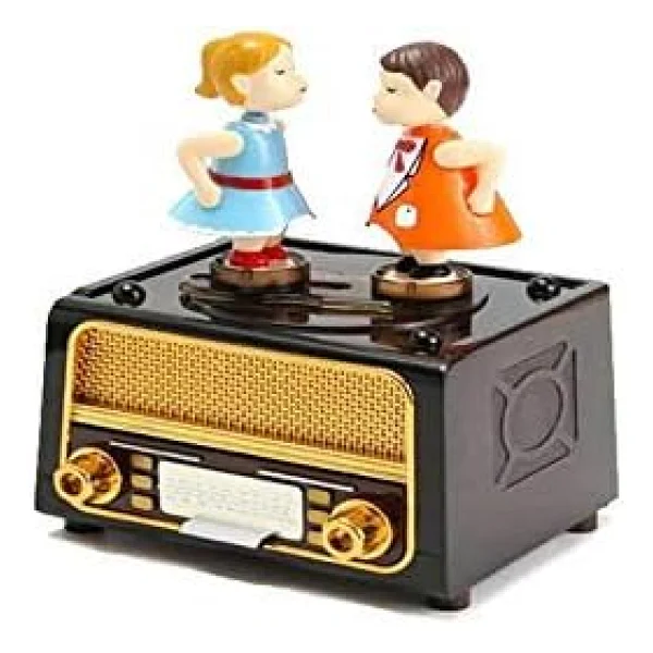 Radyo Müzikli Müzik Kutusu Kurmalı Dekoratif Hediyelik - Görsel 2