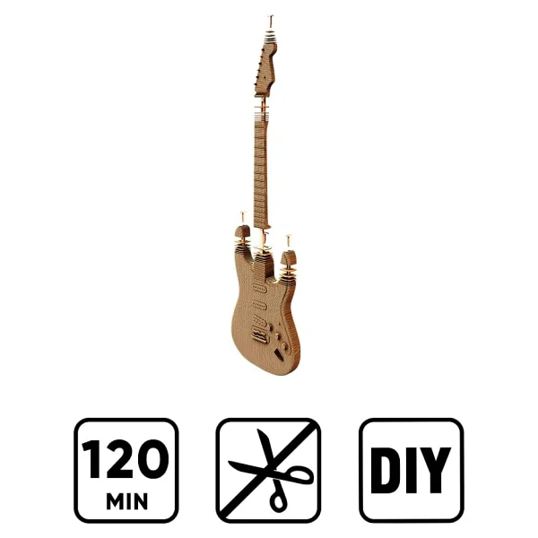 Cartonic Guitar 3D Puzzle - Görsel 4