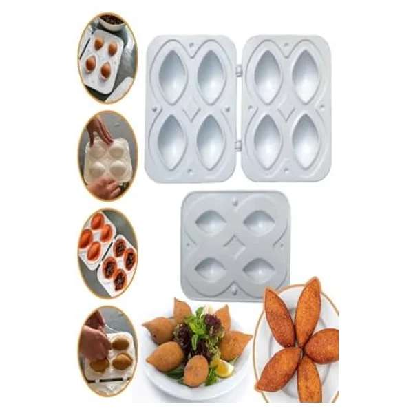 Roseroi Içli Köfte Yapma Aparatı Kalıbı Ve Poşet Ağzı Kapatıcı Yapıştırıcı Set - Görsel 5