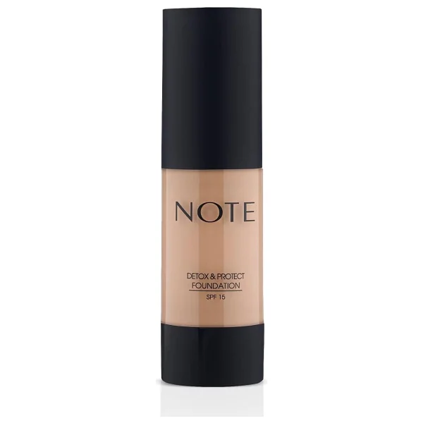 Note Detox & Protect SPF 15 04 Sand 30 ml Likit Fondöten - Görsel 6