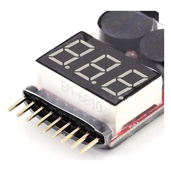Lipo Seviye Ölçer ve Alarm Modülü 1-8S Lipo Pil Ölçüm Cihazı - Görsel 3