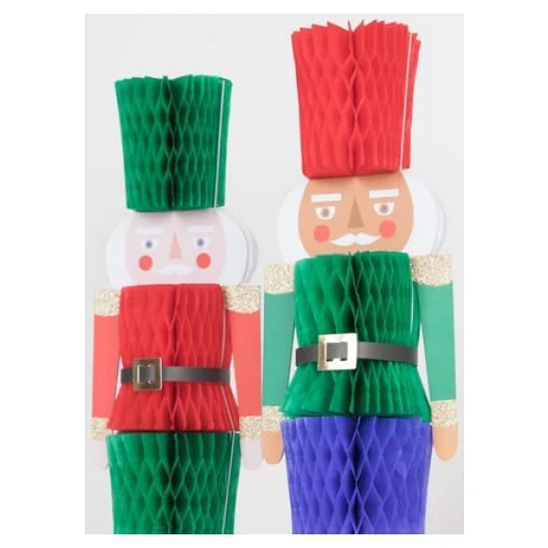Meri Meri - Honeycomb Nutcracker Decorations - Nutcracker Dekorlar (3'lü) - Görsel 7