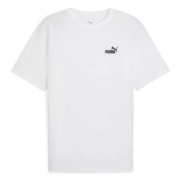 Puma Essentials Relaxed No. 1 Logo 689153-01 Siyah Kısa Kollu Bisiklet Yaka Erkek Tişört - Görsel 6