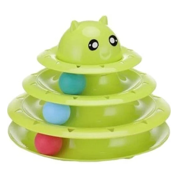 3 Katlı Kedi Oyuncağı Turntable Cat Toy - Görsel 8