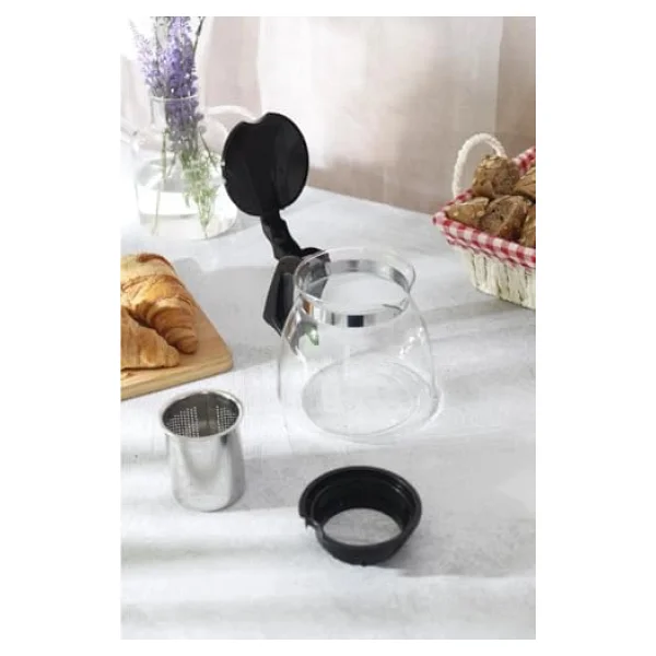Orret Home Isıya Dayanıklı Borosilikat Cam Demlik, Kendinden Süzgeçli, Şık Tasarım (700 Ml) - Görsel 9