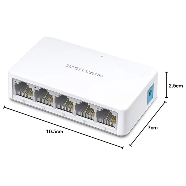 Mercusys MS105 5 Port 10/100 Mbps Switch - Görsel 7