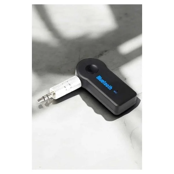 Kablosuz Bluetooth Aux Araç Kiti Siyah Hafıza Kartlı - Görsel 8