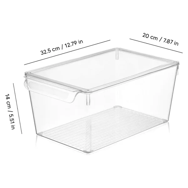 Meleni Home 3nanlü Set Kapaklı Buzdolabı Düzenleyici Buzdolabı İçi Düzenleyici Organizer, Meleni Home - Görsel 3